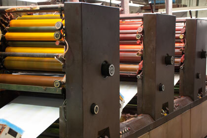 A multi-unit printing press line